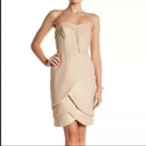 Eva Franco Gold Sweetheart Cocktail Dress Sz 2